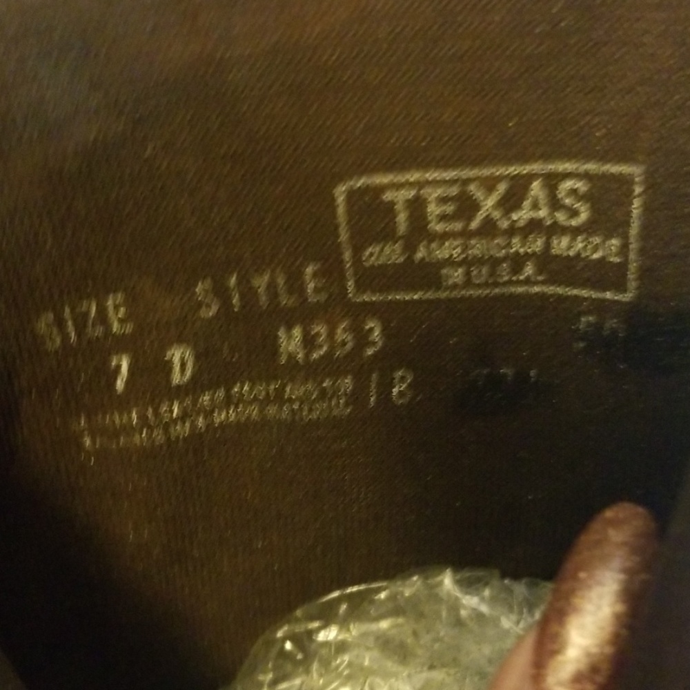 Texas kids western boots size 7